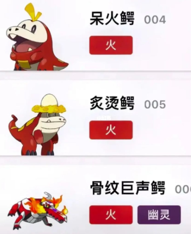 宝可梦朱紫火主形态一览