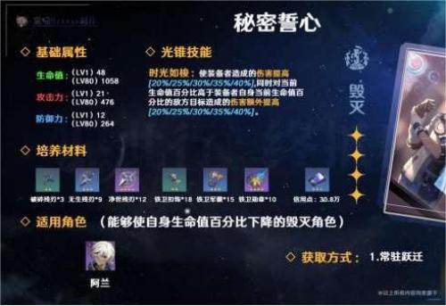 崩坏星穹铁道光锥图鉴一览大全