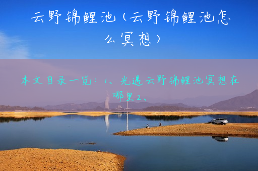 云野锦鲤池(云野锦鲤池怎么冥想)