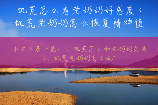 饥荒怎么看老奶奶好感度(饥荒老奶奶怎么恢复精神值)