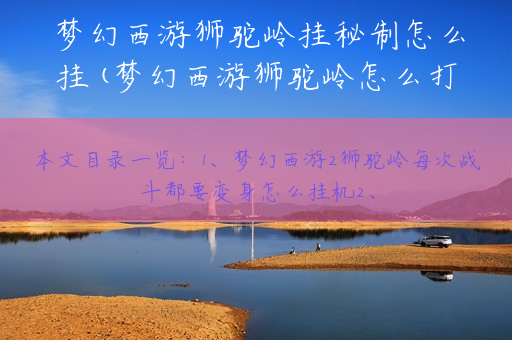 梦幻西游狮驼岭挂秘制怎么挂(梦幻西游狮驼岭怎么打符石)