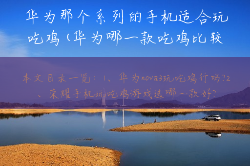 华为那个系列的手机适合玩吃鸡(华为哪一款吃鸡比较好)