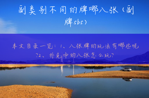 副类别不同的牌哪八张(副牌sbs)