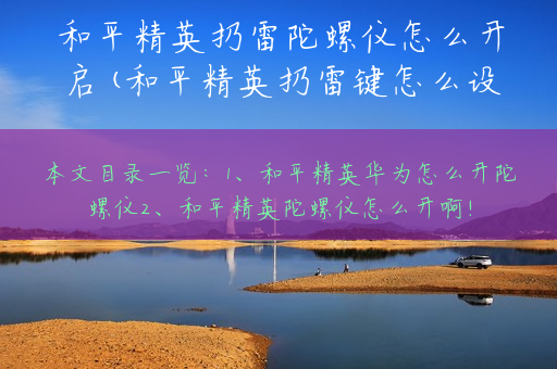 和平精英扔雷陀螺仪怎么开启(和平精英扔雷键怎么设置)