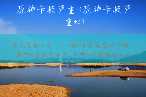 原神卡顿严重(原神卡顿严重pc)