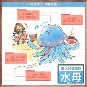 《抖音》职场水母高清无水印表情包分享